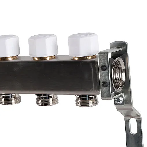 Группа коллекторная с расходомерами 12 отводов 1&quot;в/в x ¾&quot;ек Rommer RMS-1200-000012