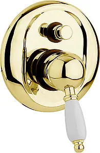 Смеситель для ванны скрытого монтажа Cezares Elite золото/белый ELITE-VDIM-03/24-Bi Смеситель для ванны скрытого монтажа Cezares Elite золото/белый ELITE-VDIM-03/24-Bi, 1