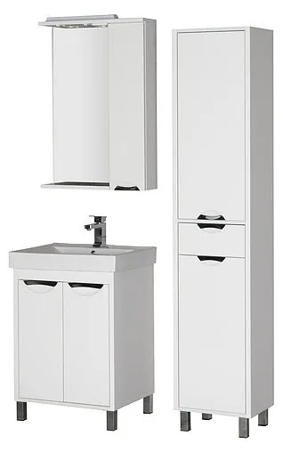 Шкаф-зеркало Aquanet Гретта 60 R белый 00177015