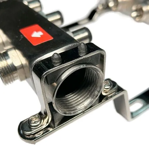 Группа коллекторная без расходомеров 2 отвода 1&quot;в/в x ¾&quot;ек Uni-fitt OPTIMAL 451B4302.RU