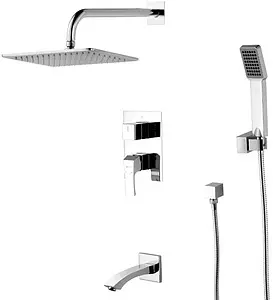 Душевая система со смесителем для ванны Lemark Unit хром LM4522C Душевая система со смесителем для ванны Lemark Unit хром LM4522C, 1