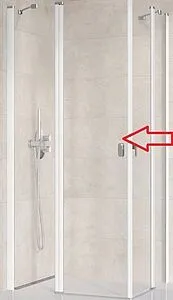 Душевая дверь 900мм прозрачное стекло Ravak Chrome CRV2-90 1QV70100Z1, 1