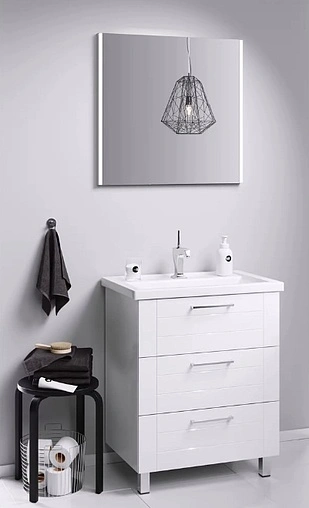 Тумба-умывальник напольная Aqwella Manchester 70 белый MAN01073+187813