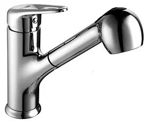Смеситель для кухни с выдвижным изливом Lemark Luna хром LM4149C Смеситель для кухни с выдвижным изливом Lemark Luna хром LM4149C, 1