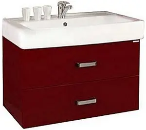Тумба-умывальник подвесная Aquaton Америна 80 бордо 1A1377K1AM940 Тумба-умывальник подвесная Aquaton Америна 80 бордо 1A1377K1AM940, 1