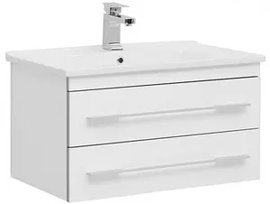 Тумба-умывальник подвесная Aquanet Верона N 75 белый 00186290+00182319, 1