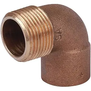 Уголок пайка переходной 22мм x ¾"н Sanha 4092g 140922234 Уголок пайка переходной 22мм x ¾"н Sanha 4092g 140922234, 5