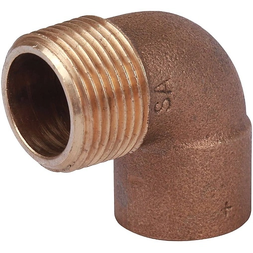 Уголок пайка переходной 22мм x ¾"н Sanha 4092g 140922234