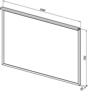 Зеркало с подсветкой Allen Brau Priority 75x100 медь браш 1.31017.60, 2