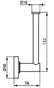 Держатель для запасных рулонов Ideal Standard IOM чёрный матовый A9132XG Держатель для запасных рулонов Ideal Standard IOM чёрный матовый A9132XG, 2