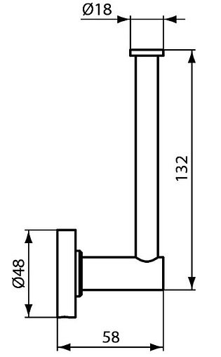 Держатель для запасных рулонов Ideal Standard IOM чёрный матовый A9132XG Держатель для запасных рулонов Ideal Standard IOM чёрный матовый A9132XG