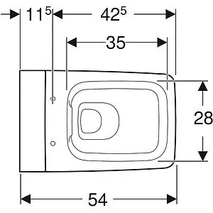 Унитаз подвесной безободковый Geberit Xeno² Rimfree белый 500.500.01.1 Унитаз подвесной безободковый Geberit Xeno² Rimfree белый 500.500.01.1, 2