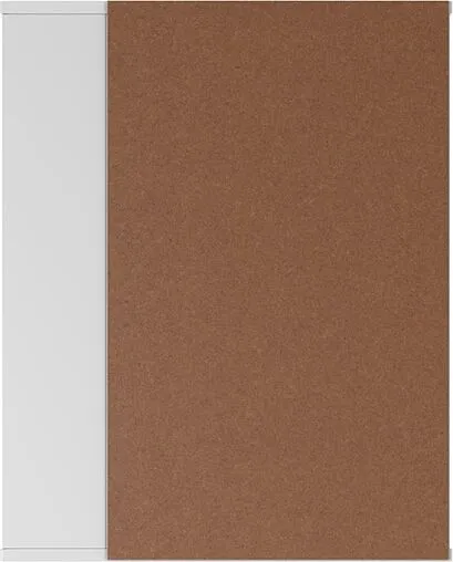 Шкаф-зеркало Айсберг Норма 1-55 L белый DA1603HZ