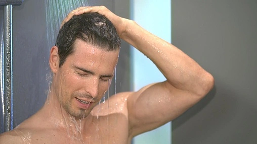 Душевая стойка Hansgrohe Crometta 100 Vario EcoSmart 2jet 90см хром/белый 26538400