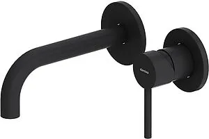 Смеситель для раковины из стены Damixa Scandinavian Pure чёрный матовый 360260300, 1