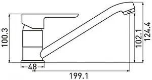 Смеситель для кухни Gross Aqua Loft хром 3204298C-G0110 Смеситель для кухни Gross Aqua Loft хром 3204298C-G0110, 2