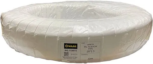 Труба сшитый полиэтилен WAAG White 25 x 2.3 мм PE-Xa EVOH бухта 50м WG.1136615