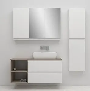 Тумба-умывальник подвесная Cersanit Moduo 120 белый SB-SZ-MOD80-BL/Wh+SB-MD-MOD40-SZ+SB-BL-MOD120+ Тумба-умывальник подвесная Cersanit Moduo 120 белый SB-SZ-MOD80-BL/Wh+SB-MD-MOD40-SZ+SB-BL-MOD120+, 2