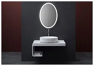 Консоль под умывальник Aquanet Corner K7L 100 белый глянцевый K7L, 4