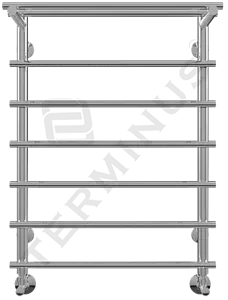 Полотенцесушитель водяной лесенка Terminus Ватра с полкой П7 500х696 полированная сталь 4670030723888, 1