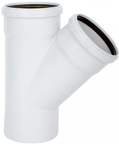 Тройник внутренний бесшумный D=110x110мм Угол 45° Политэк 200111145