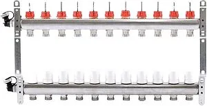 Группа коллекторная с расходомерами 11 отводов 1"в/в x ¾"ек Uni-fitt 450I4311 Группа коллекторная с расходомерами 11 отводов 1"в/в x ¾"ек Uni-fitt 450I4311, 3
