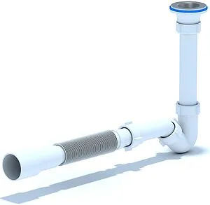 Сифон для биде Ани Пласт белый BD1016, 1