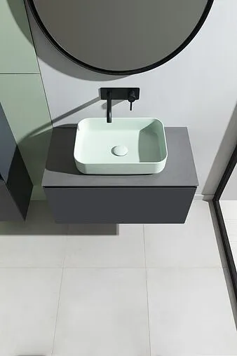 Тумба-умывальник подвесная Allen Brau Infinity 85 антрацит 1.21002.AM+