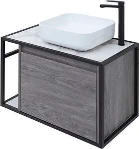 Тумба под умывальник подвесная Aquanet Nova Lite LOFT 75 R дуб рошелье 00261653, 4