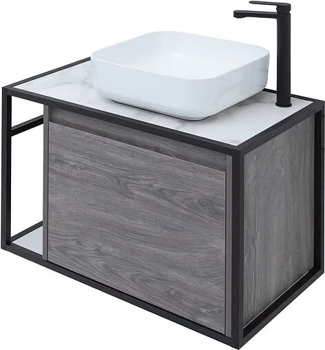 Тумба под умывальник подвесная Aquanet Nova Lite LOFT 75 R дуб рошелье 00261653