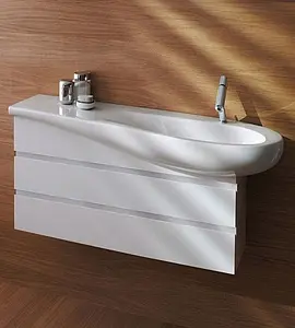 Раковина Laufen Alessi 90 R c покрытием LCC белый 8.1497.6.400.104.1 Раковина Laufen Alessi 90 R c покрытием LCC белый 8.1497.6.400.104.1, 4