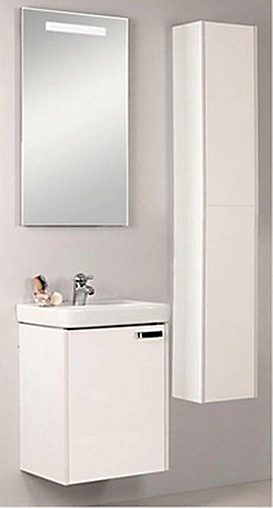 Шкаф-пенал подвесной Aquaton Йорк 30 белый/выбеленное дерево 1A171203YOAY0