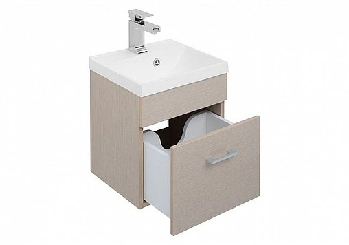 Тумба под умывальник подвесная Aquanet Нота 40 светлый дуб 00159088
