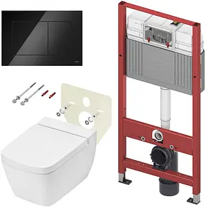 Комплект 6 в 1 TECEone K440403.WC2 с кнопкой TECEnow 9240403 черный глянцевый, 1