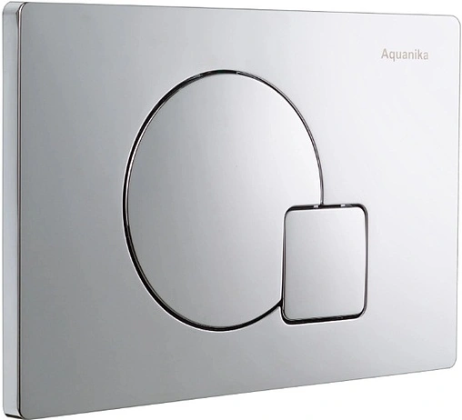 Клавиша смыва для унитаза Aquanika Basic Q-type 01.02.10 хром матовый