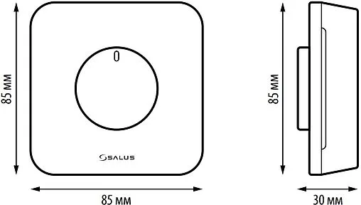 Проводной комнатный терморегулятор НО/НЗ 230В Salus EXPERT HTR белый HTR230(20)