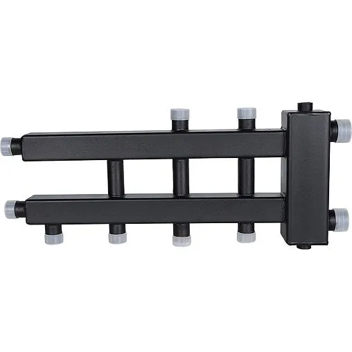 Распределительный коллектор 4 контура с гидрострелкой 1½&quot;н x 1&quot;н Rommer RDG-0060-024024