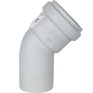 Отвод внутренний бесшумный D=58мм Угол 45° Stout SKB-0010-005845, 4