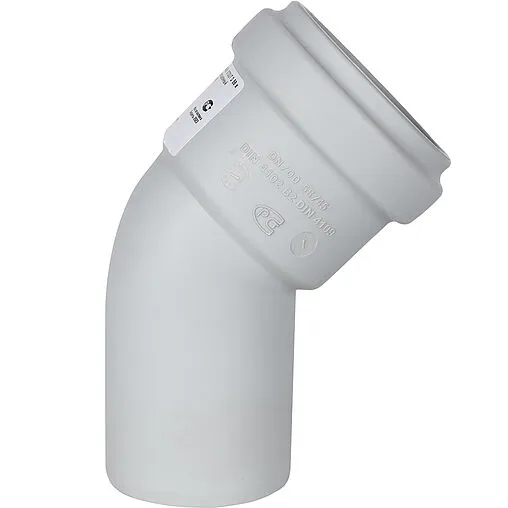 Отвод внутренний бесшумный D=58мм Угол 45° Stout SKB-0010-005845