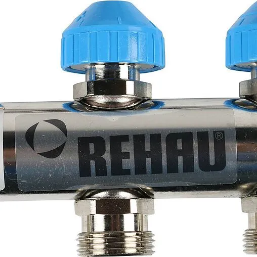 Группа коллекторная без расходомеров 10 отводов 1&quot;н/н x ¾&quot;ек Rehau HKV 12181011001