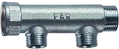 Коллектор распределительный проходной 2 отвода 1¼&quot;в/н x ½&quot;к Far FK 3625 11412