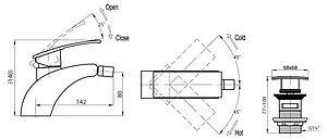 Смеситель для биде Cezares Turbolenza хром TURBOLENZA-BS-01 Смеситель для биде Cezares Turbolenza хром TURBOLENZA-BS-01, 2
