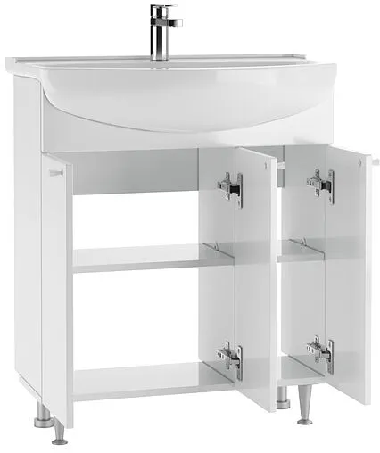 Тумба под умывальник напольная Айсберг Промо 70 белый DP2604T