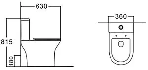 Унитаз-компакт Aquatek Леон Tornado белый AQ2785T-00, 2