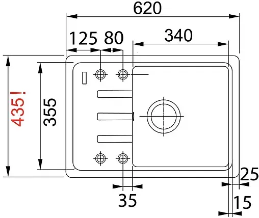 Мойка кухонная Franke Basis BSG 611-62 миндаль 114.0391.172