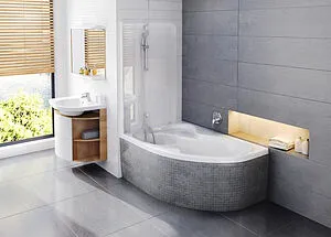 Шторка на ванну 1400мм прозрачное стекло Ravak Rosa CVSK1 140/150 L 7QLM0100Y1 Шторка на ванну 1400мм прозрачное стекло Ravak Rosa CVSK1 140/150 L 7QLM0100Y1, 3