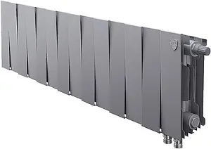 Радиатор биметаллический 14 секции нижнее правое подключение Royal Thermo PianoForte VD 200 Silver Satin RTPSSVDR20014 Радиатор биметаллический 14 секции нижнее правое подключение Royal Thermo PianoForte VD 200 Silver Satin RTPSSVDR20014, 1