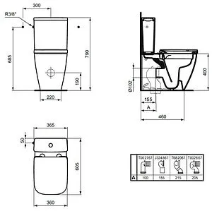 Бачок для унитаза Ideal Standard I.Life S белый T473501 Бачок для унитаза Ideal Standard I.Life S белый T473501, 2