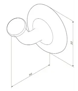 Крючок Am.Pm Like хром A8035500 Крючок Am.Pm Like хром A8035500, 2