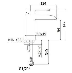 Смеситель для раковины Paffoni Level хром LES061CR Смеситель для раковины Paffoni Level хром LES061CR, 2